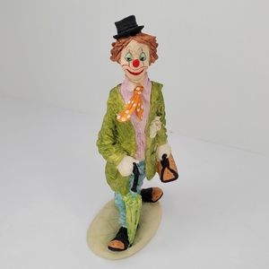 CLOWN from THE MIRELLA COLLECTION Criminal Bank Bag Umbrella Vintage 80s